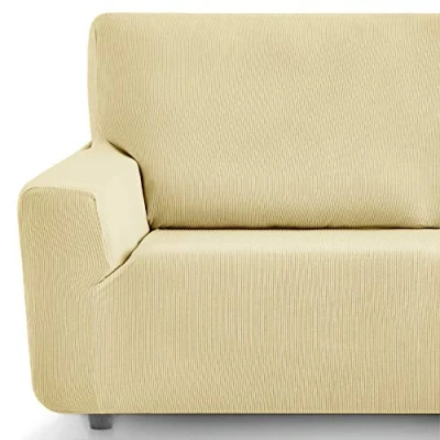 Immagine di Eiffel Textile Corpidivano elastico Fodera per Poltrona Rustica Regolabile Elasticizzato Adattabile Adattabile. Tessuti, 1 Posto, Beige