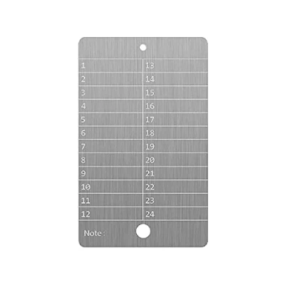 Immagine di Bitcoin Wallet in acciaio, portafoglio per criptovaluta backup del hardware, compatibile con l&#039;intero hardware BIP39 (singolo)