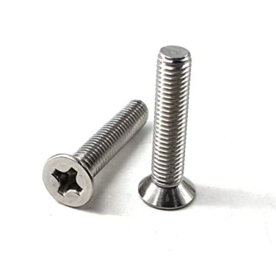 Immagine di viti M3 Phillips in acciaio inox 304 a testa piatta, svasate (confezione da 100)