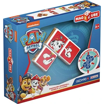 Immagine di Geomag Magicube Paw Patrol 078 Marshall, Rubble e Zuma costruzioni magnetiche, 3 cubi