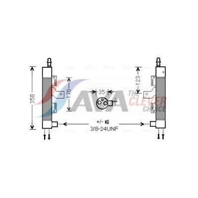 Immagine di AVA COOLING SYSTEMS VOD153 Essiccatore Climatizzatore R134a, R1234yf Alluminio VOLVO: XC90 I (C, 275) 3.2 AWD, V8 2.4 D5 AWD