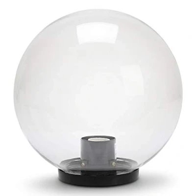Immagine di Velamp APOLUX Lampada Sferica da esterno, diametro 300mm, Attacco E27, Trasparente Impermeabile IP44, Diffusione a 360, Ideale per giardini, terrazze e vialetti