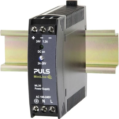 Immagine di PULS MiniLine ML30.241 Alimentatore per guida DIN 24 V/DC 1.3 A 30 W Num. uscite:1 x Contenuto 1 pz.