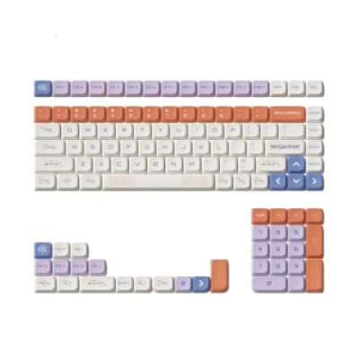 Immagine di nuphy Keycaps Space Engineer, 117 set, tasti in PBT per tastiera da gioco Low Profile nSA Dye sub, ANSI (layout inglese) Compatibilità con Air60 V2, Air75 V2 e Air96 Bright