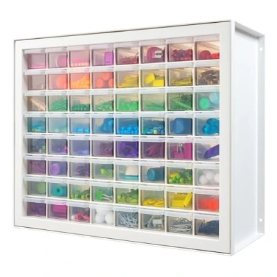 Immagine di IRIS DPC 64 Cassetto per Cucire e Artigianato Parti di stoccaggio, Bianco, Drawers