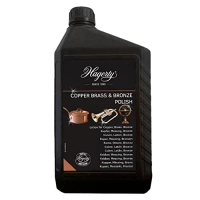 Immagine di Hagerty Copper Brass &amp; Bronze Polish Detergente Antiossidante in Crema per Oggetti e Strumenti Musicali Ottone Rame Bronzo Flacone da 2 Litri