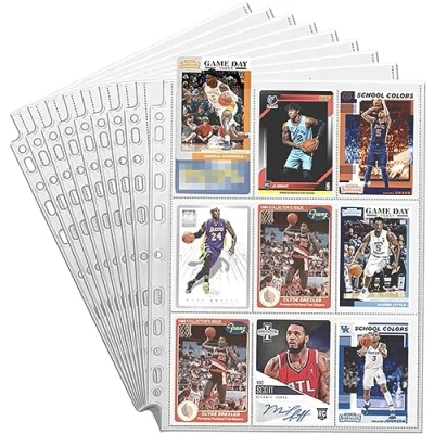 Immagine di LOVEXIU 900 Buste per Carte,Raccoglitore Giochi di Carte 50 Pagine,Foglio Raccoglitore Collezionabili,Trading Card Sleeves,Raccoglitore Tasche,A4 Collezione Album Pacchetti