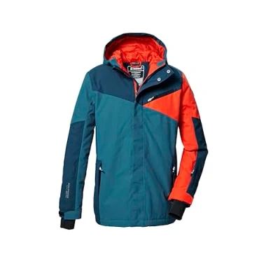 Immagine di killtec Bambini e ragazzi Giacca da sci/giacca funzionale con cappuccio paraneve KSW 387 BYS SKI JCKT, ocean, 164, 42077 000