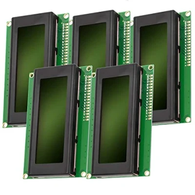 Immagine di AZDelivery 5 x HD44780 2004 Display LCD 4x20 Caratteri con Sfondo Verde E Neri compatibile Arduino Raspberry Pi incluso un Book!
