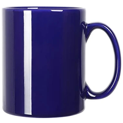 Immagine di Smilatte M017 Tazza da caffè in ceramica extra large con manico per ufficio e casa, colore: blu