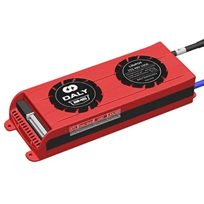 Immagine di DALY Smart BMS con controllo wireless Bluetooth SOC UART RS485 CAN Ventola di raffreddamento 15S 48V 100A Scheda protezione batteria al litio ferro fosfato LiFePO4 cavi bilanciamento