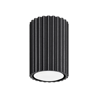 Immagine di SOLLUX lighting Lampada Da Soffitto Faretto In Alluminio 1 Paralume 6,5 x 10 cm Karbon Nero