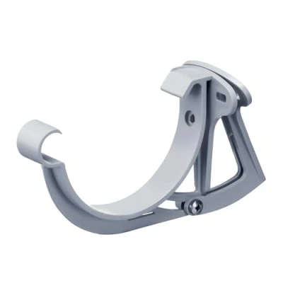 Immagine di INEFA supporto per plancetta, regolabile, grondaia semicircolare, Staffa, fascia, accessori, in plastica la casa estiva NW 100, 1 pezzo Grigio