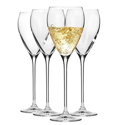 Immagine di Krosno Bicchieri da Vino Bianco Perla 4 x 280 ml Set Regalo di Nozze Lavabile in Lavastoviglie Vetro Cristallino Durevole Resistente ai Graffi Idea
