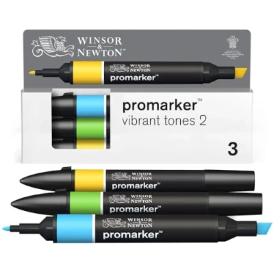 Immagine di Winsor &amp; Newton Promarker, Set di 3 Tonalità vibranti 2