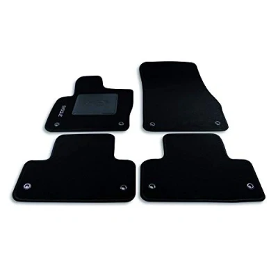 Immagine di Bottari 39055 Set Tappeti Auto Su Misura In Moquette, Nero, 4 Pezzi