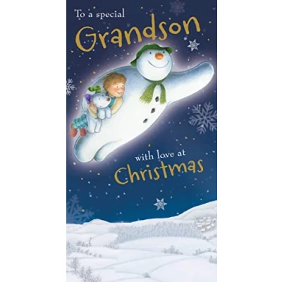 Immagine di The Snowman and Snowdog Biglietto di Natale ufficiale per nipote