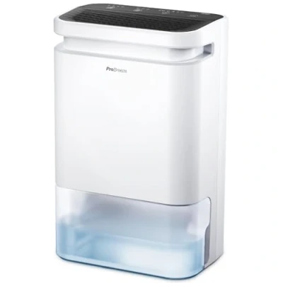 Immagine di Pro Breeze Deumidificatore Essiccante 10L con Timer, Schermo a LED, Funzione Drenante Continua, Filtro Nano Silver, Ideale per Case, Garage e Cantine Basse Temperature