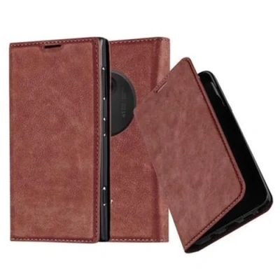 Immagine di Cadorabo Custodia Libro per Nokia Lumia 1020 in BRUNO CAPPUCCINO con Vani di Carte, Funzione Stand e Chiusura Magnetica Portafoglio Cover Case Wallet Book Etui Protezione