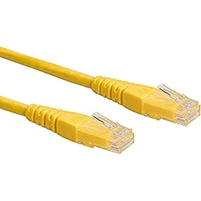 Immagine di Roline 21.15.1522 RJ45 cavo di rete, patch CAT 6 U/UTP 0.50 m Giallo non schermato 1 pz.