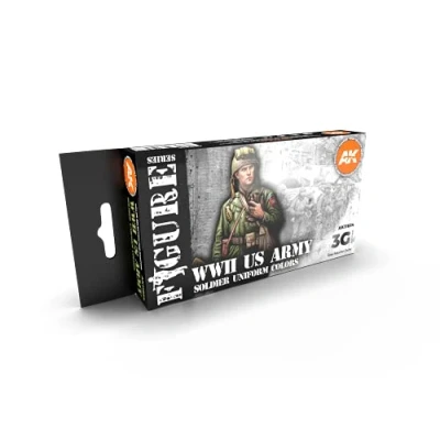 Immagine di Ak interactive wwii us army soldier uniform colors set