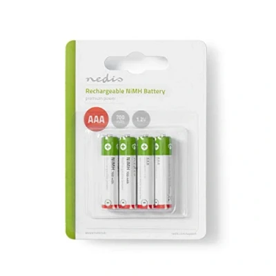 Immagine di Batterie Ministilo Ricaricabili Ni Mh Aaa 1,2 V 700 Mah (4 Pz)