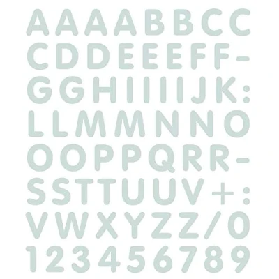 Immagine di 4R Quattroerre.it 894 Kit Tabella Lettere Numeri Adesivi, Bianco