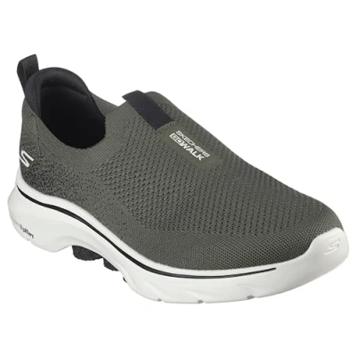 Immagine di Skechers Go Walk 7, Scarpe da Ginnastica Uomo, Oliva, 45.5 EU
