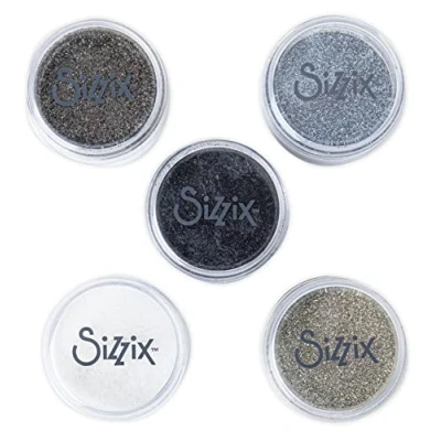 Immagine di Sizzix, neutrali essenziali biodegradabili con glitter fini, 665801, Multicolor, One Size
