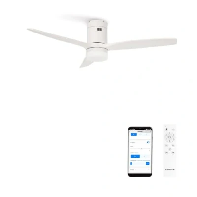 Immagine di CREATE / WINDCALM DC/Ventilatore da soffitto con WIFI luce, motore DC bianco/Silenzioso, timer