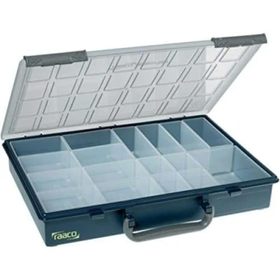 Immagine di raaco Assorter 55 4x8 17 Universale Scatola minuteria (L x L A) 338 261 57 mm Scomparti: suddivisione fissa Contenuto 1 pz.