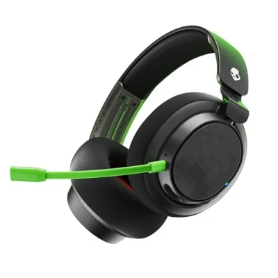 Immagine di Skullcandy SLYR Pro Wireless Cuffie da Gioco Over Ear Multipiattaforma con Trasmettitore USB a Latenza Ultra Bassa, Compatibili Playstation, Xbox, PC e Nintendo Switch Black/Green