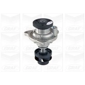 Immagine di GRAF PA902 Pompa acqua con guarnizione meccanico Thermoplast per trasmissione cinghia Poly V FORD: FIESTA 5, KA Hatchback, Fusion Station Wagon
