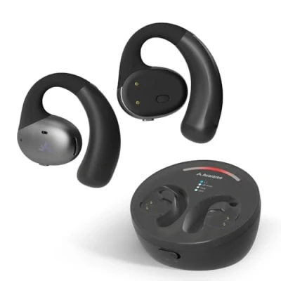 Immagine di Avantree Medley Pebble [Nuovo 2024] Auricolari Wireless Senza Fili Open Ear per Ascoltare la TV con Trasmettitore Bluetooth e Dock di Ricarica, Cuffie Senior Dialogo Chiaro.