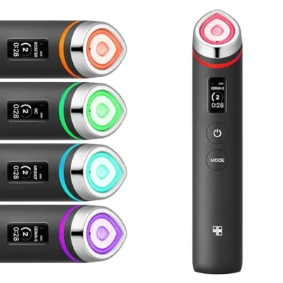 Immagine di Medicube Age R Booster Pro 6 in 1 Total Care LED Therapy Device for Enhanced Absorption, Radiance,Elasticity,Face Contouring,and Pore with 4 Modes Skincare Professional Comfort at Home
