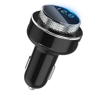 Immagine di DONGKER Trasmettitore FM Bluetooth per Auto,Adattatore 5.0 Lettore MP3 Auto USB TF/U Disco Caricabatterie