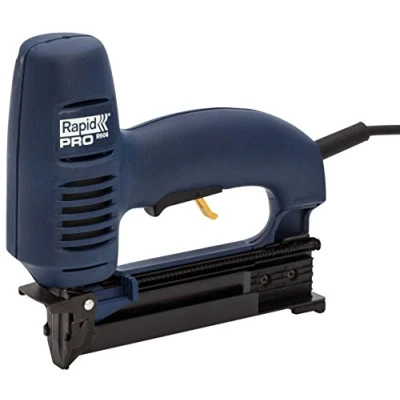 Immagine di Rapid PRO R606 Graffatrice Elettrica per Graffette n. 606 e Chiodi n.8, Impatto Regolabile Piastra Frontale Rimovibile, Adatta a Costruzioni in Legno, Include Custodia, (10643015)