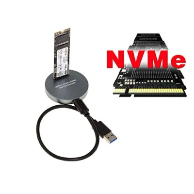 Immagine di KALEA INFORMATIQUE Docking station USB per SSD M2 NGFF NVMe PCIe. Dock con collegamento USB3.2 Gen2 10GB