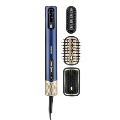 Immagine di BaByliss AS6553E Air Wand, Asciugacapelli Piastra lisciante e Styler tutto in uno, 3 accessori inclusi, funzione ionica anti crespo, senza danni da calore