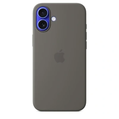 Immagine di Apple Silicone Back Cover Grigio MagSafe iPhone 16 Plus