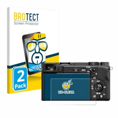 Immagine di brotect Pellicola Protettiva per Sony Alpha 6400 Protezione Schermo (2 Pezzi) [Trasparente, Anti Impronte]
