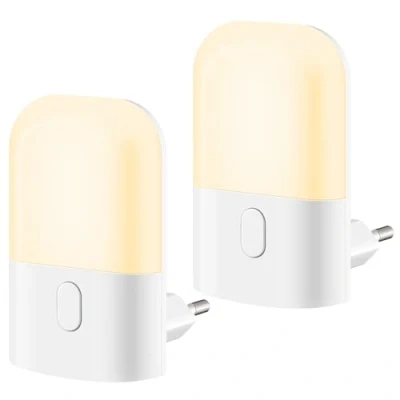 Immagine di Luce Notturna Bambini da Presa 3 Livelli Luminosità con Sensore Crepuscolare, Lampada Luci Notturne per Camera dei Bambini, Bagno, Corridoio, Cucina, Scale