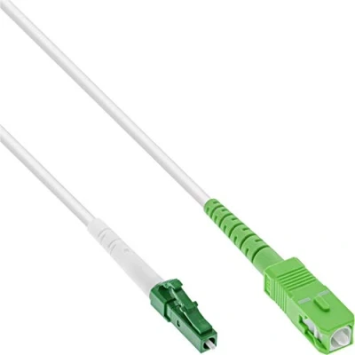 Immagine di InLine® Cavo LWL Simplex, FTTH, LC/APC 8 a SC/APC 8, 9/125µm, OS2, 30 m