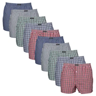 Immagine di Lower East LE150, Boxer Americani Uomo, Multicolore (A Quadri Classico), 4XL
