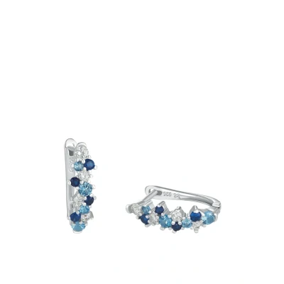 Immagine di amor Creoles Gioielli per orecchie da Donna in Argento 925, con zirconi, 1,7 cm, Argento, confezione regalo