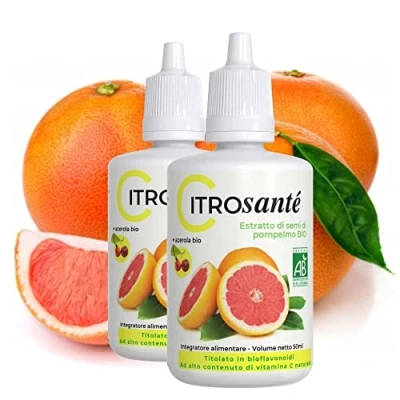 Immagine di INOLAB laboratorio Citrosanté Estratto di semi pompelmo biologico 100ml (2 unità da 50 ml)
