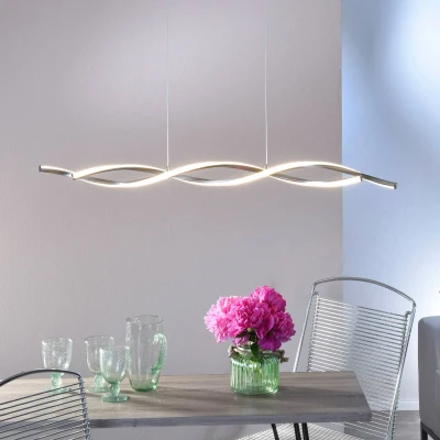 Immagine di Paul Neuhaus Polina Lampada LED a sospensione, argento, metallo, dimmerabile