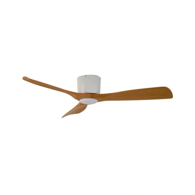 Immagine di Lucande Smart LED ventilatore da soffitto Moneno, bianco/legno, Tuya