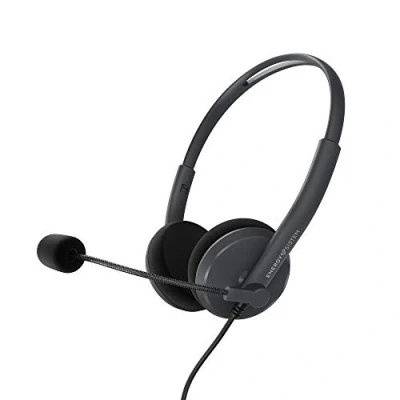 Immagine di Energy Sistem Headset Office 2 Auricolare On Ear, compatibile con PC/Mac/Smartphone, connettore 3,5 mm, microfono braccio retrattile, nero, ajustable