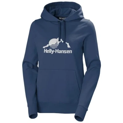 Immagine di Helly Hansen W Nord Graphic Pullover Felpa con Cappuccio da Donna, 585 Oceano, S
